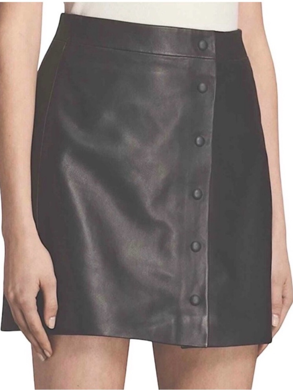 STUNNING All Saints Lambs Leather Mini Skirt
